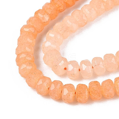 Imitation Jade Crackle Glass Beads Strands GLAA-N068-01A-A14-1