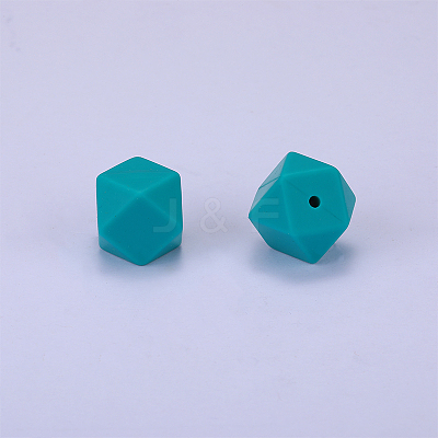 Hexagonal Silicone Beads SI-JX0020A-28-1