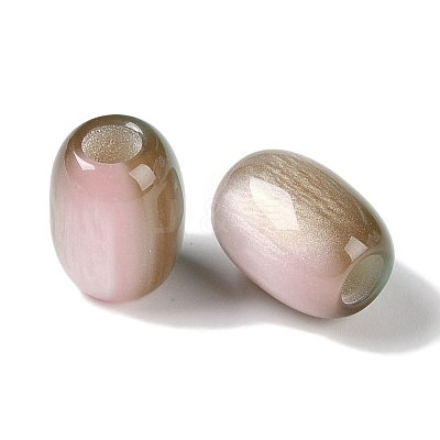 Triple Color Resin European Beads X-RESI-F055-13-1