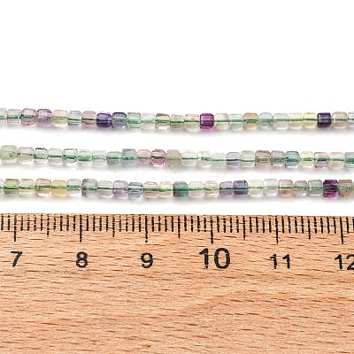 Natural Fluorite Beads Strands G-B142-C05-2x2mm-1