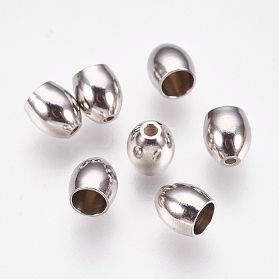 Tarnish Resistant 201 Stainless Steel Cord Ends STAS-L205-16P-1