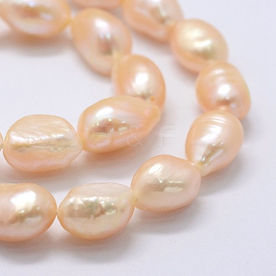 Natural Cultured Freshwater Pearl Beads Strands PEAR-K004-06D-1