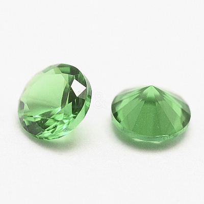Cubic Zirconia Pointed Cabochons ZIRC-G075-1.5mm-01-1
