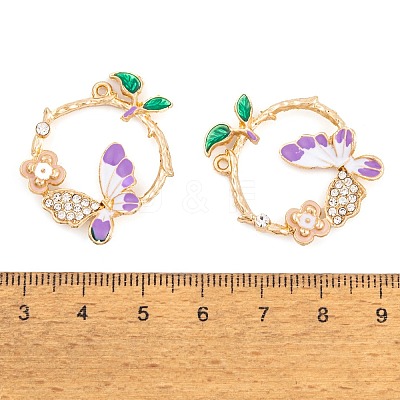 Rack Plating Alloy Enamel Pendants LS-FIND-A040-04KCG-02-1