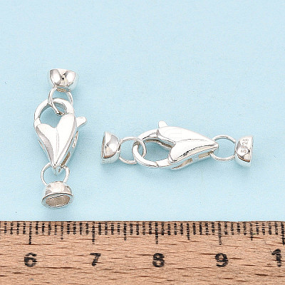 925 Sterling Silver Lobster Claw Clasps STER-T008-75S-1