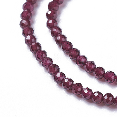 Natural Garnet Beads Strands X-G-F596-03-3mm-1
