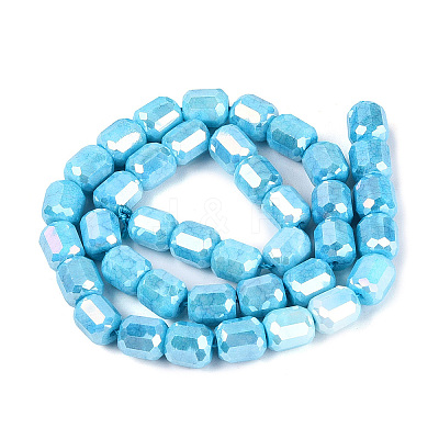 Anti-Tarnish Electroplate Glass Beads Strands EGLA-N027-03A-16-1