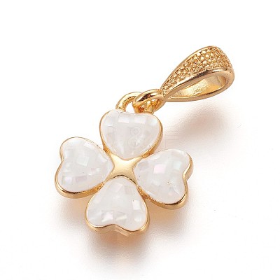 Brass Enamel Charms KK-E763-03A-G-1