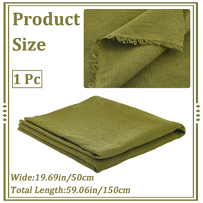 Rectangle Cotton Linen Fabric DIY-WH20001-58C-1