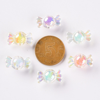 Transparent Acrylic Beads TACR-S152-03B-1