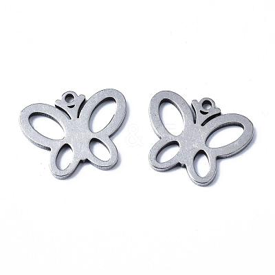 Tarnish Resistant 304 Stainless Steel Charms X-STAS-N092-26-1