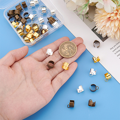 60Pcs 3 Colors Brass Ear Cuff Findings KK-PH0014-09-1