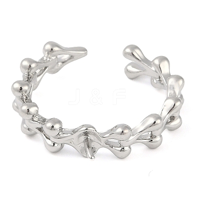 Brass Cuff Finger Ring Settings LS-KK-L219-15B-P-1