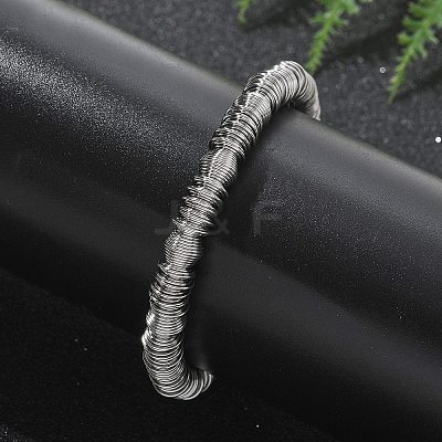 304 Stainless Steel Stretch Bangles for Women LS-BJEW-P315-02B-P-1
