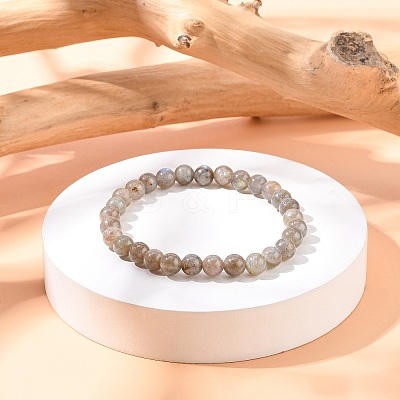 Stretchy Gemstone Bracelets BJEW-C259-6mm-2A-1