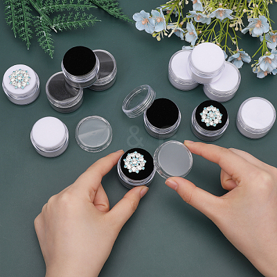 2 Colors Column Plastic Loose Diamond Gemstone Storage Boxes CON-CA0001-021A-1