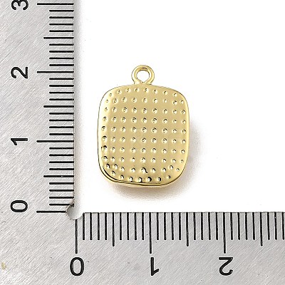 Brass Pave Natural White Shell Pendants LS-KK-U061-07G-1