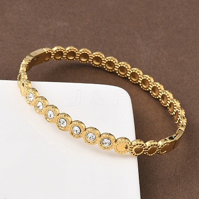 304 Stainless Steel Hinged Bangles for Women BJEW-C132-01B-G-1