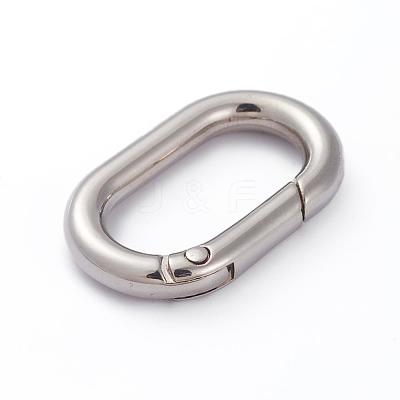 Electroplated Alloy Keychain Clasps PALLOY-G260-01P-1