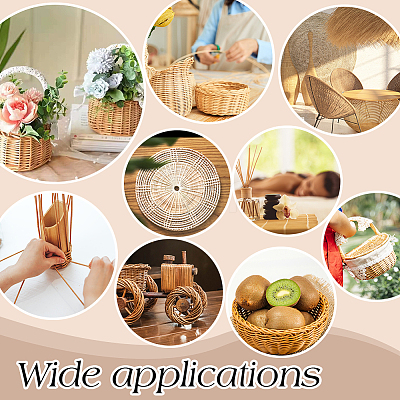 10M 4Pcs Round Natural Rattan Wicker Strips AJEW-WH0696-024A-1