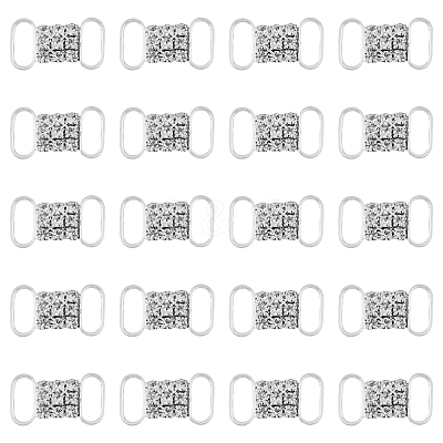 20Pcs Brass Rhinestone Buckles FIND-CA0008-35B-1