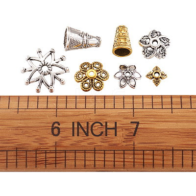 Tibetan Style Alloy Bead Cone & Cap PALLOY-TA0001-78-1