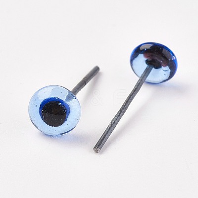 Craft Glass Doll Eyes LS-DIY-WH0020-B03-8mm-1