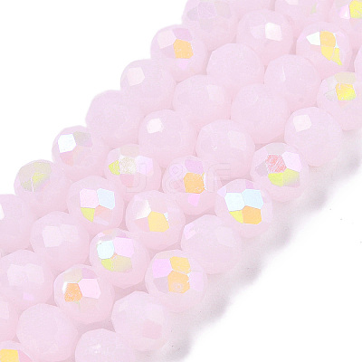 Electroplate Glass Beads Strands EGLA-A044-J6mm-L02-1