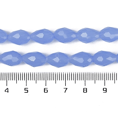 Electroplate Imitation Jade Glass Beads Strands EGLA-N013-J6mm-D06-1