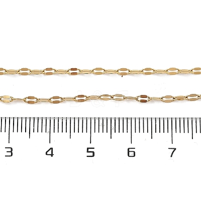 Ion Plating(IP) 304 Stainless Steel Dapped Chain Necklace for Men Women NJEW-E076-02G-1