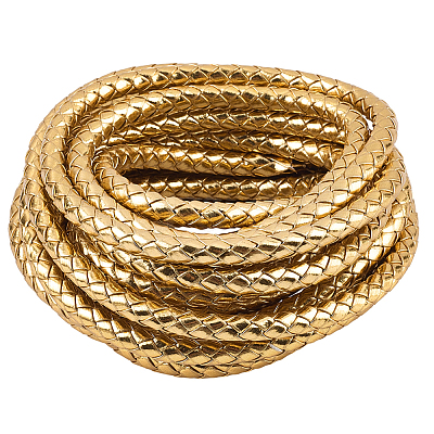 5M Braided Round PU Leather Jewelry Cord OCOR-GF0004-96B-03-1