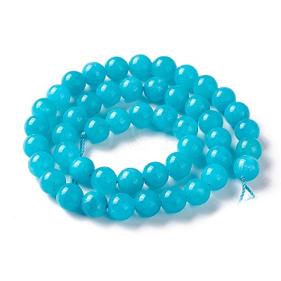 Natural White Jade Imitation Amazonite Beads Strands X-G-I299-F04-8mm-1