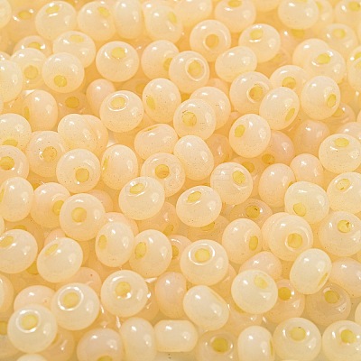 Imitation Jade 3/0 Glass Seed Beads SEED-Z001-A-A13-1