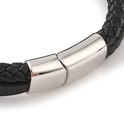 Braided Microfiber Leather Multi-strand Bracelets BJEW-B096-21C-1