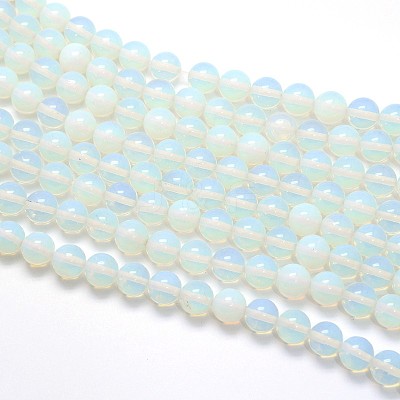 Opal Round Beads Strands G-O047-08-6mm-1