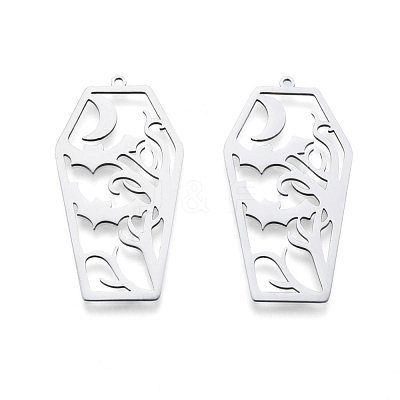 Non-Tarnish Halloween 201 Stainless Steel Pendants STAS-N090-LA977-1-1