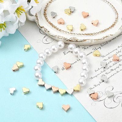 30Pcs 3 Colors Brass Beads KK-YW0004-41-1