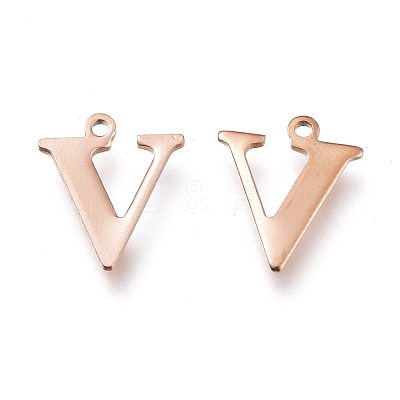 304 Stainless Steel Charms STAS-H112-V-RG-1