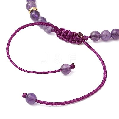 6Pcs 6 Styles Natural Gemstone Braided Bead Bracelets BJEW-JB11241-1