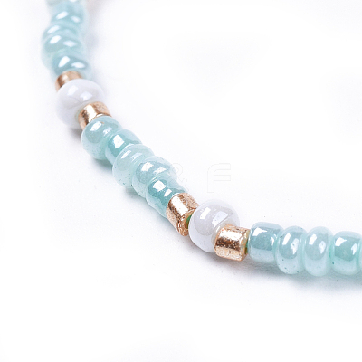 Adjustable Nylon Thread Braided Beads Bracelets BJEW-JB04377-1