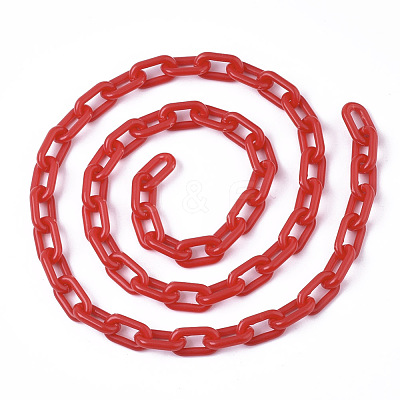 Opaque Acrylic Cable Chains SACR-N010-002F-1