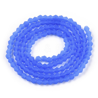 Imitation Jade Frosted Glass Bead Strands EGLA-A039-J2mm-MD04-1