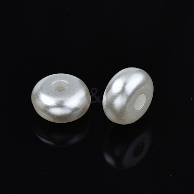 ABS Plastic Imitation Pearl Beads OACR-N008-150-1