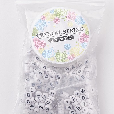 520Pcs Alphabet Acrylic Beads MACR-XCP0001-10-1