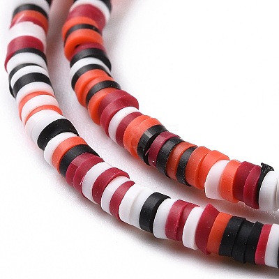Handmade Polymer Clay Beads Strands CLAY-R089-3mm-004-1