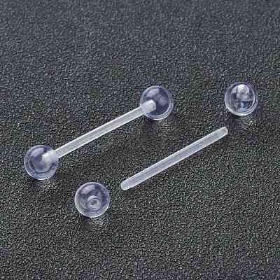 Acrylic Tongue Rings AJEW-P084-07B-1