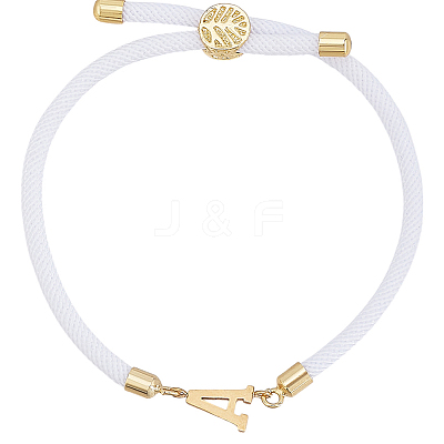 1pc Adjustable Nylon Cord Slider Bracelets for Women BJEW-LP0001-33A-G-1