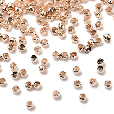 Brass Crimp Beads KK-E002-RG-1
