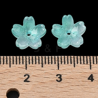 Dyed & Heated Glass Bead Caps GLAA-Z019-03M-1