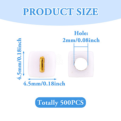 Opaque Acrylic Beads MACR-TAG0001-07I-1